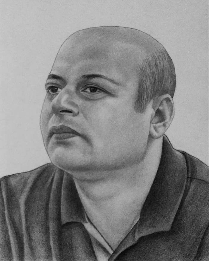Charcoal sketch portrait by Sumit Kumar sketch artist Patna Bihar